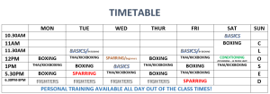 New Timetable